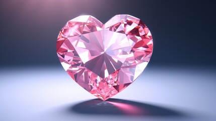 Sparkling Elegance: Mesmerizing Heart Diamond Shimmers with Love and Luxury