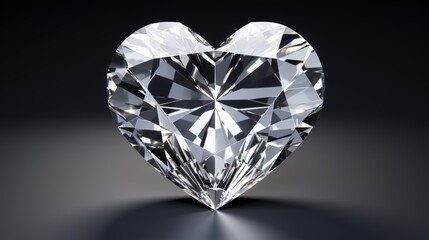 Sparkling Elegance: Mesmerizing Heart Diamond Shimmers with Love and Luxury
