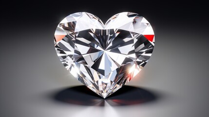 Sparkling Elegance: Mesmerizing Heart Diamond Shimmers with Love and Luxury