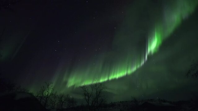 Realtime aurora in Lapland