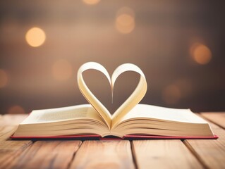 Love in the Pages: A Heartwarming Journey Through Literature on a Sunlit Table