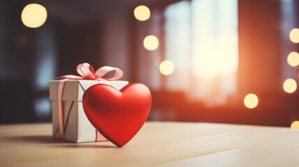 Love Unwrapped: Heartwarming Surprises Await in this Giftbox on Table
