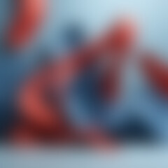 blue and red  abstract background, AI generated photo. Modern blue background with shiny line effect