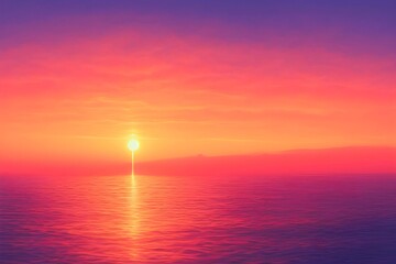 Oceanic Sunset Brilliance beautiful photo