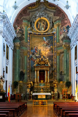 Iglesia de San Ildefonso (Jesuitas) en Toledo, España - obrazy, fototapety, plakaty