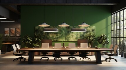 Empowering Collaboration: Inspiring Workspace with Adjustable Standing Desks, Ambient Lamps, and...