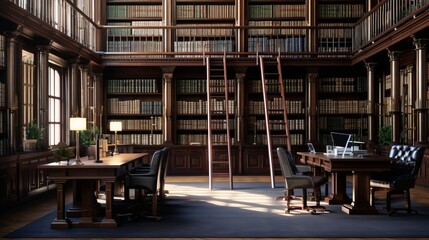 Obraz premium Empowering Knowledge: Unveiling the Legal Library's Timeless Wisdom and Boundless Potential