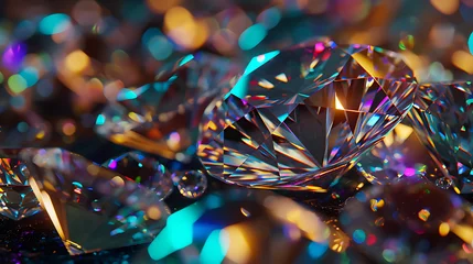 Zelfklevend Fotobehang Diamond close up © Alin