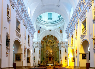  Iglesia de San Ildefonso (Jesuitas) en Toledo, España - obrazy, fototapety, plakaty