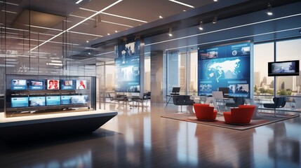 Digital Hub: Empowering Connections and Celebrating Success in a Modern Office Space
