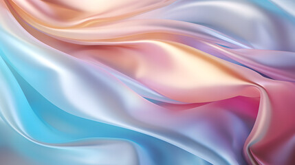 Obraz premium abstract golden background with waves of flowing fabrics 