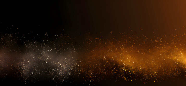 glowing gold silver and brown gradient dust abstract image © Lin_Studio