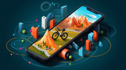 Unleash Your Adventure: Explore Breathtaking Cycling Routes with Cutting-Edge 3D Navigation and Gear on Your Smartphone