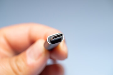 EU SAYS USB TYPE-C WILL BECOME A COMMON STANDARD FOR LOCAL ELECTRONIC DEVICES FROM 2024 - obrazy, fototapety, plakaty