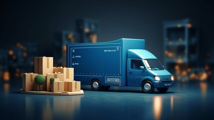 Seamless Delivery: Unlocking the Future of Convenience with our Digital Delivery Service - obrazy, fototapety, plakaty