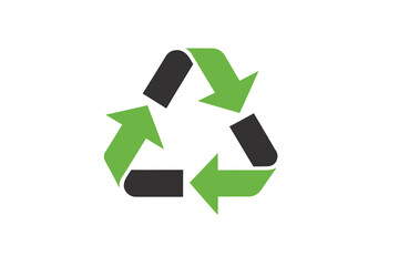 recycle symbol on a white background