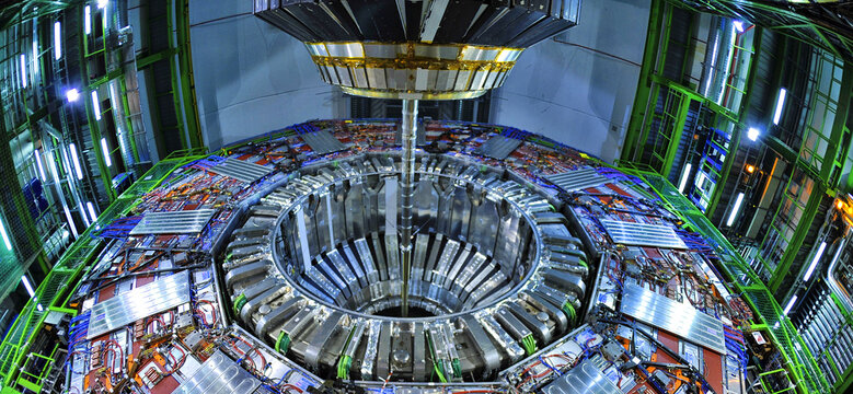 CERN the European Organization for Nuclear Research where the Higgs boson was detected in 2012 in the ATLAS and CMS experiments, conducted with the LHC accelerator
