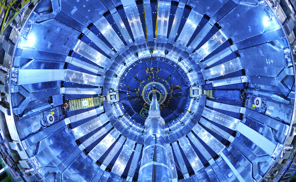 CERN the European Organization for Nuclear Research where the Higgs boson was detected in 2012 in the ATLAS and CMS experiments, conducted with the LHC accelerator