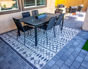 Rear Patio Table And Six Chairs