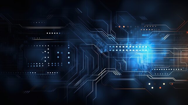blue eye cyber security concept background,circuit board future technology, abstract high speed digital internet