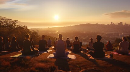 Serene Sunrise Yoga: Embrace Inner Peace Amidst City's Awakening