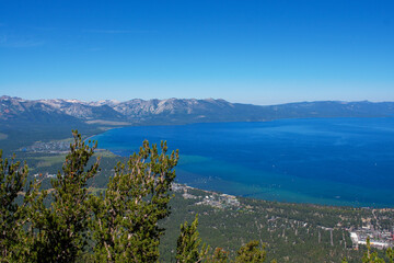Fototapeta na wymiar Lake Tahoe View from Heavenly