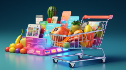 Seamless Shopping: Experience the Future of Digital Checkout with Vibrant 3D Technology