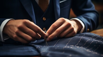 Artistry Unleashed: Masterful Hands Weaving Timeless Elegance in Bespoke Tailoring