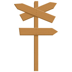 Wooden Arrow Road Cross Direction Pointer Signboard Design