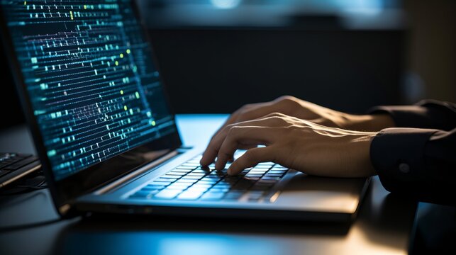 Digital Symphony: Masterful Hands Compose Code, Unleashing the Power of Technology