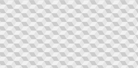 Background of cube geometric pattern grid backdrop triangle. Abstract cubes geometric tile and mosaic wall or grid backdrop hexagon technology. white and gray geometric block cube structure.