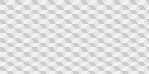 Background of cube geometric pattern grid backdrop triangle. Abstract cubes geometric tile and mosaic wall or grid backdrop hexagon technology. white and gray geometric block cube structure.