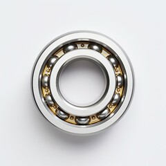 Precision Ball Bearing Isolated on White Background. Generative ai