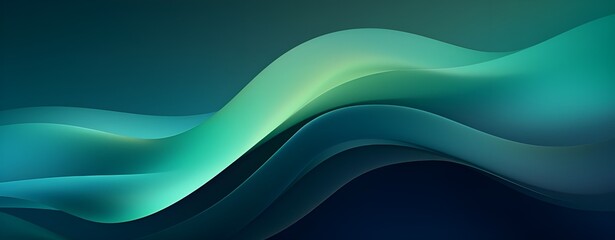 Green Waves Background
