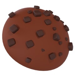 Cookie isolated on white background