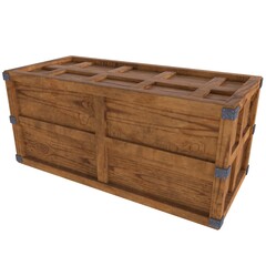 Crate isolated on white background