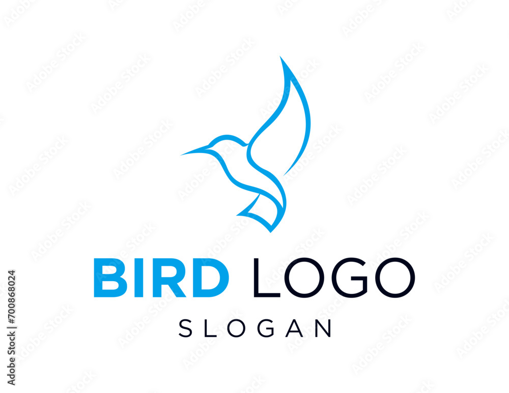Poster the logo design is about bird and was created using the corel draw 2018 application with a white bac