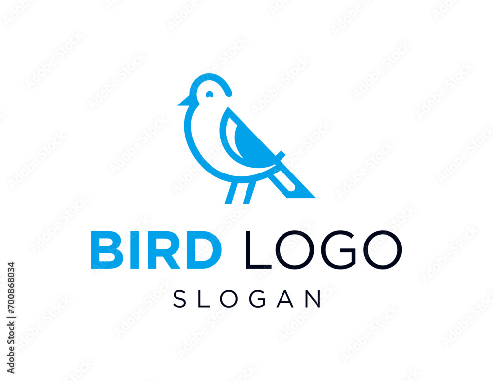 Poster the logo design is about bird and was created using the corel draw 2018 application with a white bac