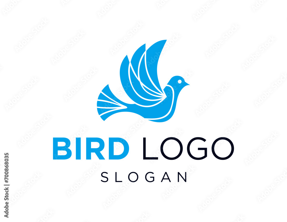 Poster the logo design is about bird and was created using the corel draw 2018 application with a white bac