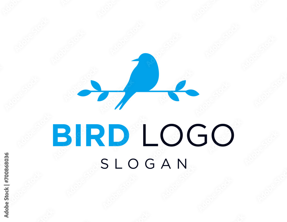 Poster the logo design is about bird and was created using the corel draw 2018 application with a white bac