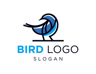 Fototapeta premium The logo design is about Bird and was created using the Corel Draw 2018 application with a white background.