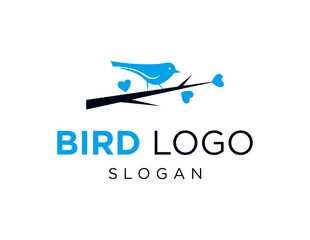 The logo design is about Bird and was created using the Corel Draw 2018 application with a white background.