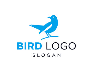 The logo design is about Bird and was created using the Corel Draw 2018 application with a white background.
