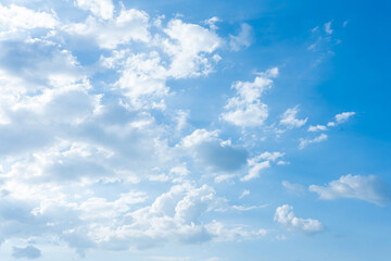 Naklejka na ściany i meble Blue Sky Light Ray background and fluffy white large cloud