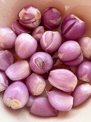close up group of onion for cooking