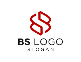 The logo design is about Letter BS and was created using the Corel Draw 2018 application with a white background.