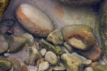 Rock pools at Tamarama Beach, Sydney, NSW Australia