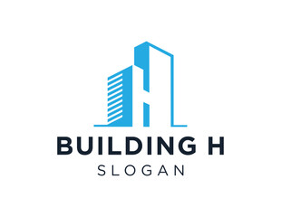 The logo design is about Building and was created using the Corel Draw 2018 application with a white background.