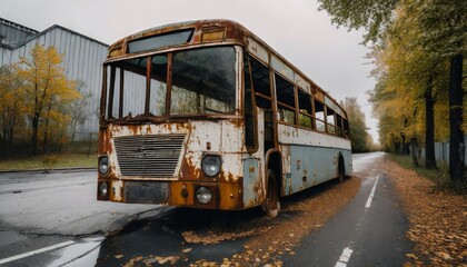 Obraz premium bus on the street