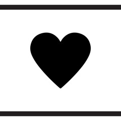 Heart icon vector. Love sign symbol vector. Heart vector icon illustration isolated on white background